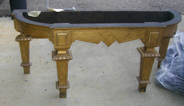 Eastlake Stand American Aesthetic Gilt Marble Top Console, , Tables, Deep South Antiques Deep South Antiques