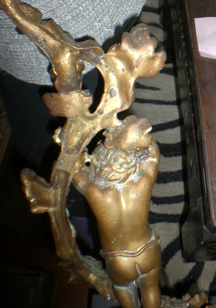 Fireplace Ormolu Fender, Screen and Cupid Andirons - French Ormolu, 19th Century, , Decoratives, Deep South Antiques