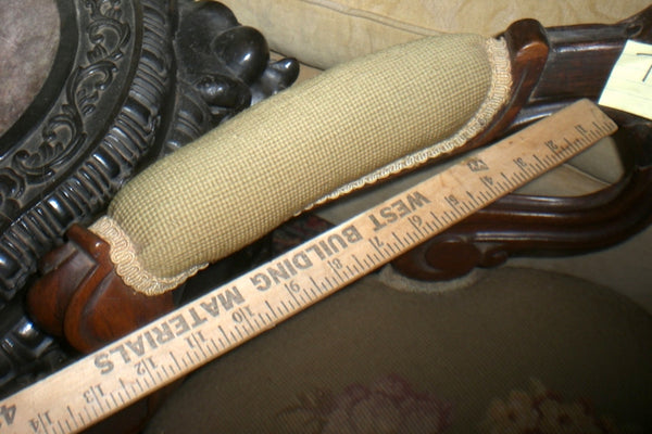 Victorian Renaissance Revival Walnut Needlepoint Parlor Armchair circa 1875