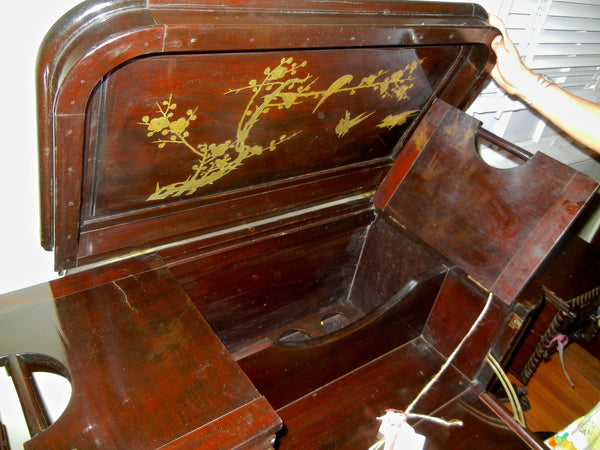 Antique 1930's Liquor Cabinet Bar Chinoiserie, , Cabinets, Deep South Antiques Deep South Antiques