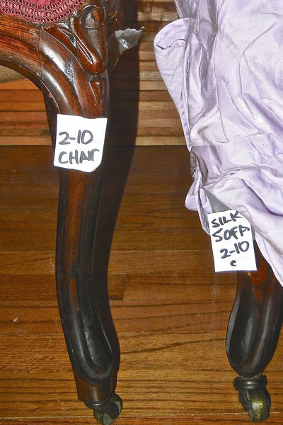 Two Rococo Ladies Red Silk Side Chairs - 1850’s, , Chairs, Deep South Antiques