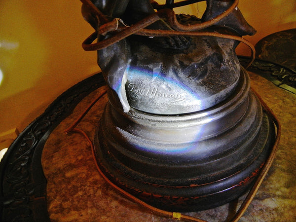 Bronze August Moreau Lamp, , Statues, Deep South Antiques Deep South Antiques