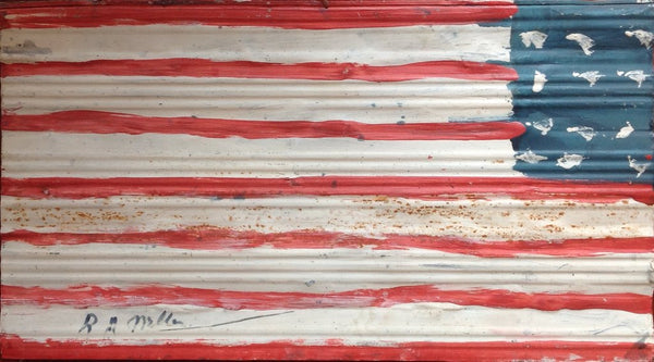 Americana folk Art flag 
