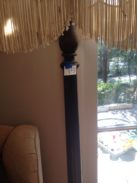 Victorian Wood Turned Tall Lamp