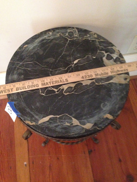 Brass Fern Stand with Round Black Marble Top, , , Deep South Antiques Deep South Antiques