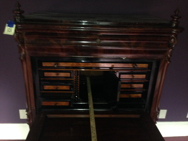 Mahogany French Type Napoleon Desk with Drop Front, American origin circa 1825