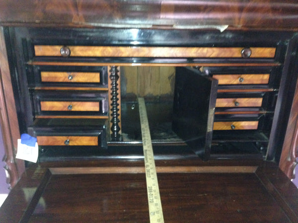 Mahogany French Type Napoleon Desk with Drop Front, American origin circa 1825